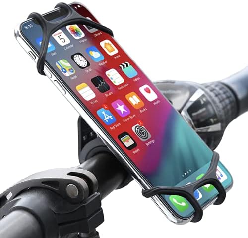 Bisiklet Telefon Dağı Çoğu Telefon ile Uyumlu 360 Rotasyon Silikon Bisiklet Telefon Tutucu, Evrensel Motosiklet Gidonu Dağı iPhone