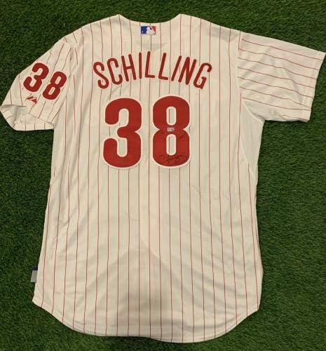 Curt Schilling Philadelphia Phillies Oyun Modeli Forması İmzalı MLB Kimliği Doğrulanmış İmzalı MLB Formaları