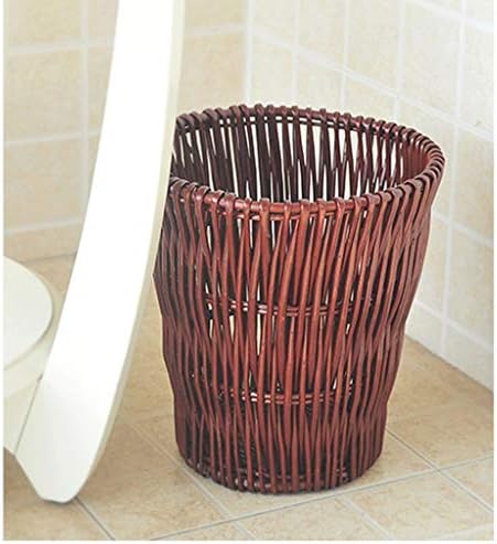 Küçük Dokuma Sepet çöp tenekesi Çöp Sepeti Silindirik çöp konteyneri Kutusu Banyolar Mutfaklar / Ev / Ofisler / El İşi Çöp kutusu