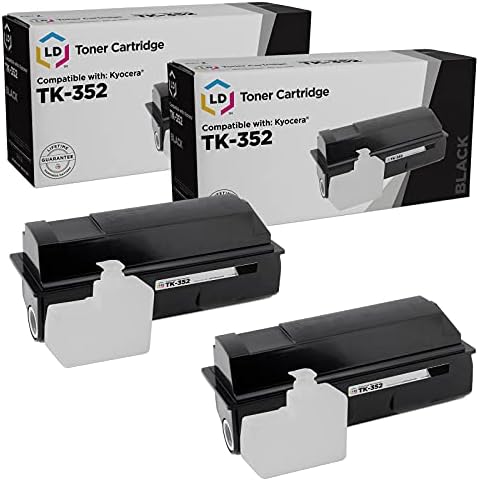 Kyocera TK-352 için LD Uyumlu Toner Kartuşu Değişimi (Siyah, 2'li Paket)