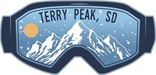 Terry Peak Güney Dakota Kayak Maceraları Hatıra 2 İnç Vinil Decal Sticker Gözlüğü Tasarım
