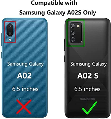 Samsung Galaxy A02S için LeYi Kılıf, Samsung A02S Kılıf ile [2 x Temperli Cam Ekran Koruyucu], tam Vücut Darbeye Yumuşak Sıvı