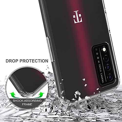 AQGG için T-Mobile Revvl V + 5G Kılıf, Yumuşak Silikon Tampon Kabuk Siyah Esnek Kauçuk Telefon Koruyucu Kılıflar TPU Kapak için