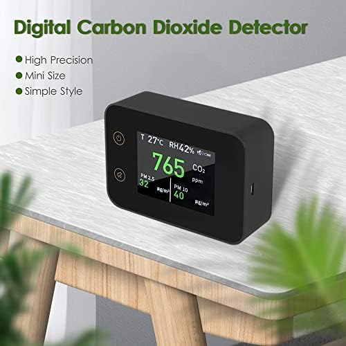 FENXİXİ LCD Dijital Karbon Dioksit Dedektörü C02 Test Cihazı Hava Kalitesi Analizörü PM2. 5 PM10 Sıcaklık Nem Ölçer
