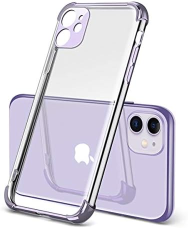 Hicaseer iPhone için kılıf 11, ince Anti-Sarı Temizle TPU Tampon minder örtüsü Anti-Scratch Darbeye Dayanıklı iphone için kılıf