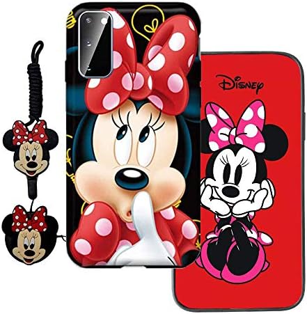 MME Karikatür Kılıf için Galaxy A10e / A20e-Mickey Minnie Mouse Durumda Sevimli 3D Karakter Kılıf Yumuşak TPU Telefon Standı