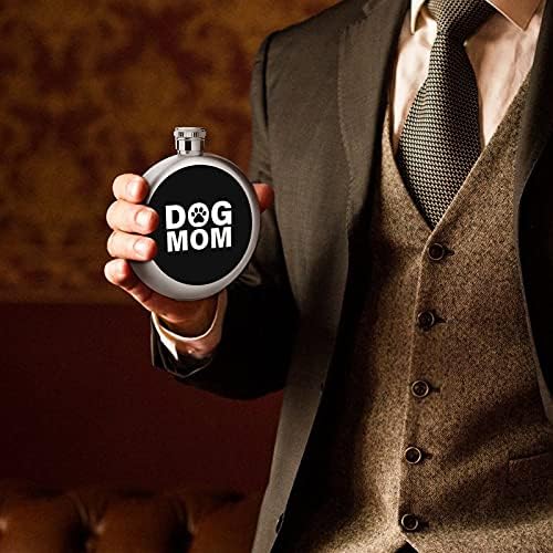 Köpek ANNE Paslanmaz Çelik 5 OZ Flask Cep Şarap Tumber Sızdırmazlık Vidalı Kapak İle İçecek Bar BARBEKÜ Ve Seyahat İçin