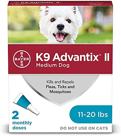 Orta Köpekler için K9 Advantix II Pire ve Kene Önleme, 11-20 Pound
