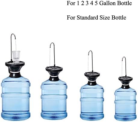 Beslands Taşınabilir Su Şişesi Pompa Dispenseri-1-5 Galon USB Şarj Edilebilir İçme Suyu Dispenseri BPA İçermeyen Gıda Sınıfı