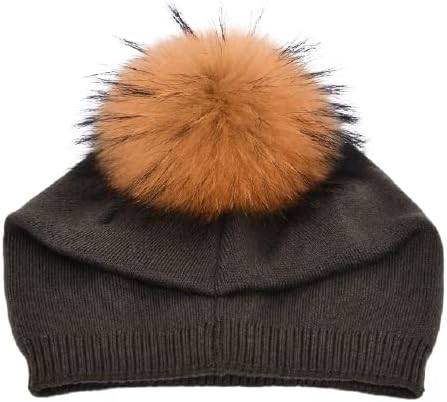 Kış şapka Kasketleri Kürk Pom Poms Yün Şapka Kadın Örme Bayanlar Kap Kış Şapka