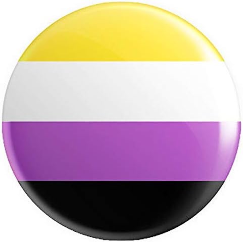 Rimi Askı LGBTQ Gurur Bayrakları Düğme Pin Rozeti 25mm 1 İnç Lezbiyen Eşcinsel Cinsiyet Biseksüel Rozeti Olmayan İkili Bir Boyut