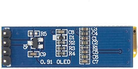 OLED LCD ekran 0.91 inç 128x32 ssd1306 IIC I2C Seri DIY Modülü Arduino için Pıc RPI Mavi