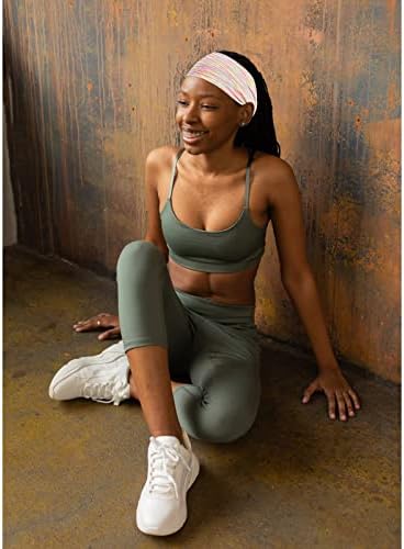 Kadın Bantlar Yumuşak Streç Bantlar Ter Kafa Bantları Spor Şapkalar Ter Bandı için Yoga Spor Koşu Fitness Egzersiz, çeşitli Renkler