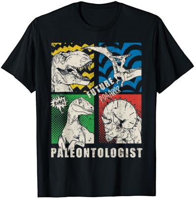 Gelecek Paleontolog Dinozor Explorer Kız Erkek Hediye Fikir T-Shirt